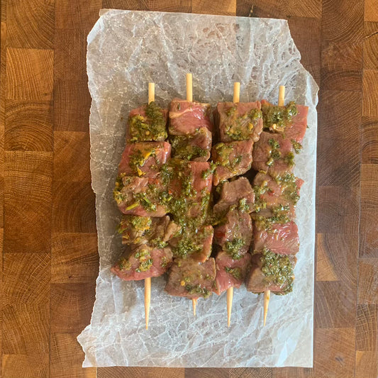Chimichurri Beef Kebabs