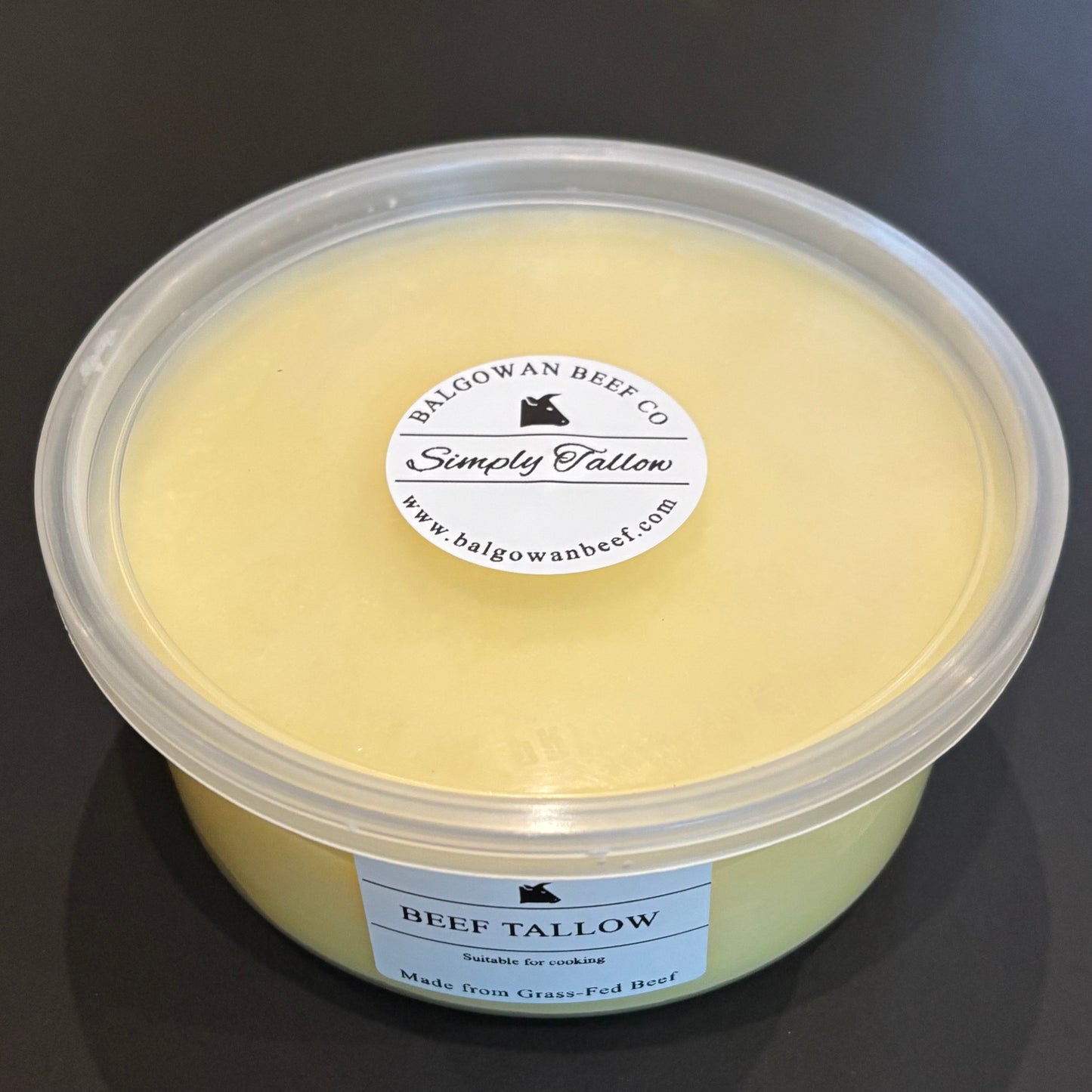 rendered Grass Fed Beef Tallow 