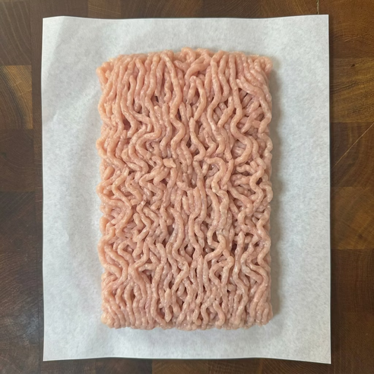 100% pasture raised chicken mince.