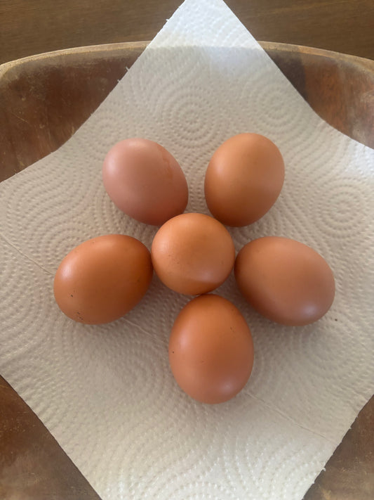 6 x farm fresh free range eggs