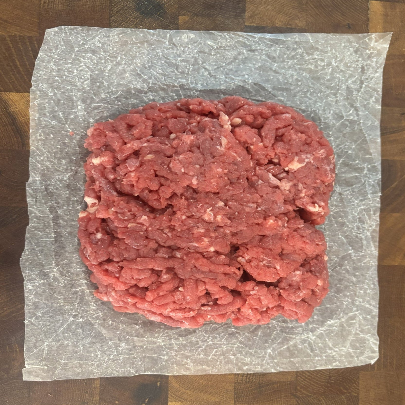 grass-fed, hormone free lean topside beef mince